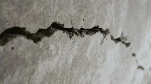 Cracked Concrete Foundation